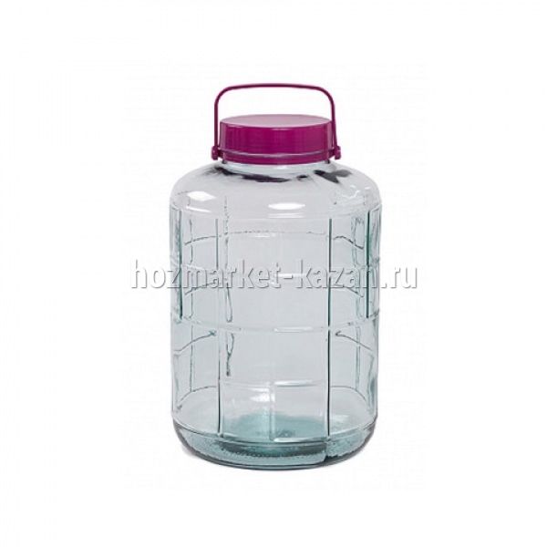 Банка стеклянная с ручкой 10L