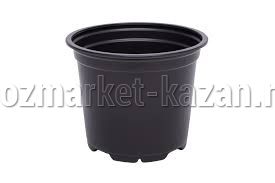 Горшок 1,5л (13*13*13см) квадратно-круглый пластик