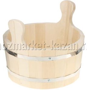 Шайка 6л с 2р.круглая с пластиком