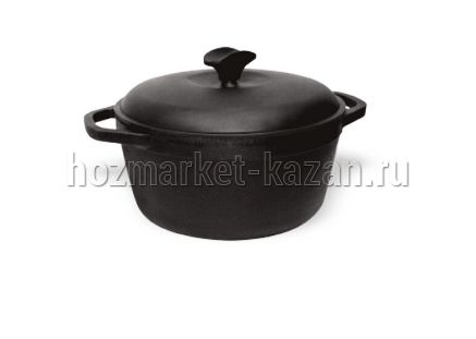 Кастрюля чугун 3,5л с крышкой