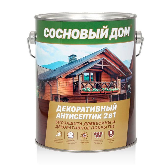 Антисептик декорат. деревозащитный бесцветный 0,8л