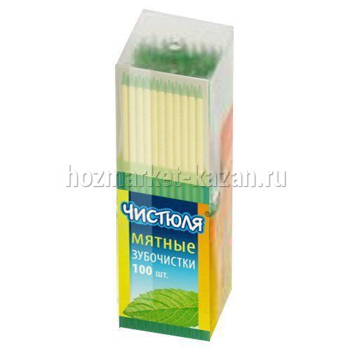 Зубочистки «Чистюля» мятные, 100 шт