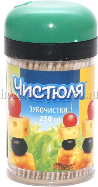 Зубочистки «Чистюля» 250 шт