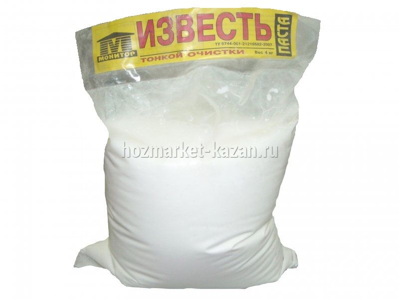 Садовая известковая паста тонкой очистки 4 кг.