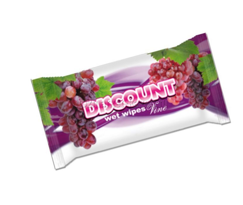 Салфетки влажные DISCOUNT 15шт