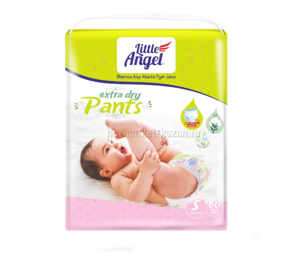 Памперс Little Angel Extra Dry (Трусики) 2/S 60шт