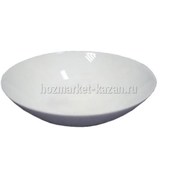 Блюдо белое глубокое 20*13,5*3,5см фарфор