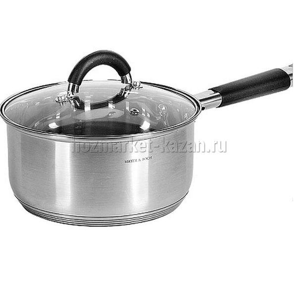 Ковш нерж 2л с крышкой