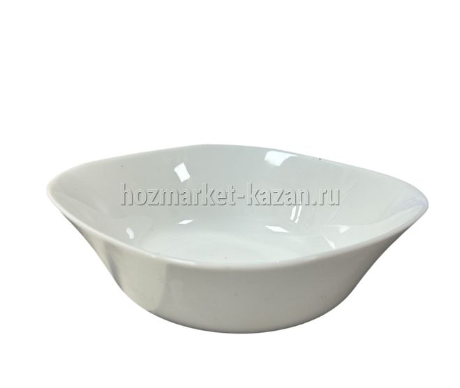 Салатник стеклокерамика 7,5" квадрат белый