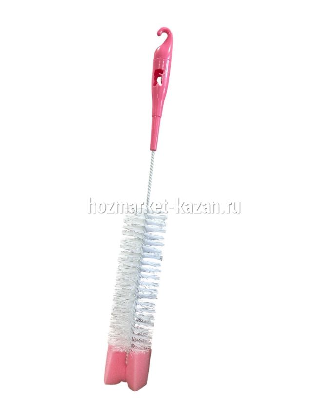 Ерш для мытья бутылок 40см с губкой