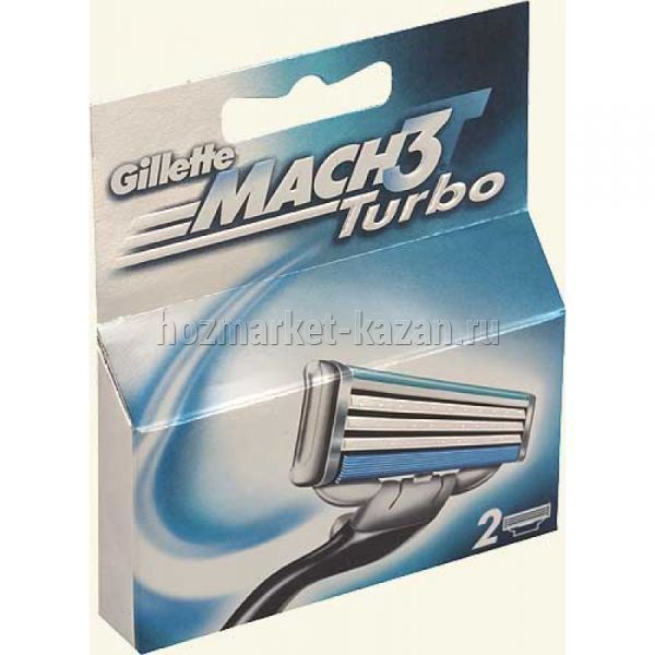 Кассеты для бритья «Gillette» Mach3 Turbo, 2 шт