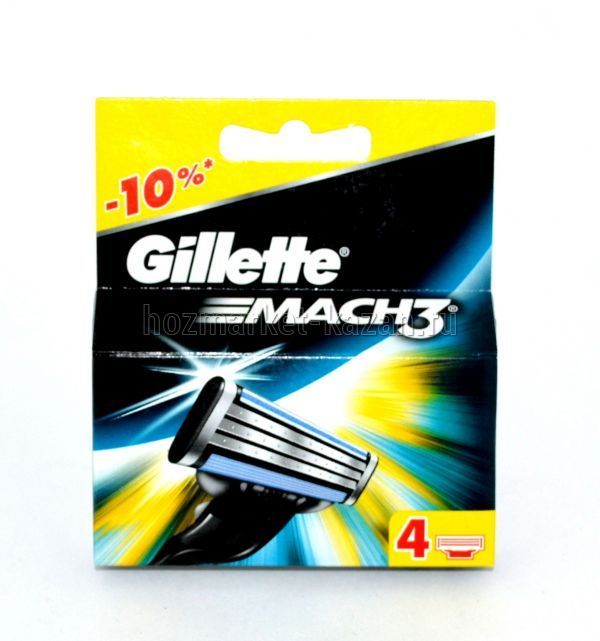 Кассеты для бритья «Gillette» Mach3, 4 шт