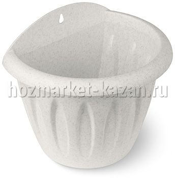 Горшок для цветов Martika «Фелиция» настенный, цвет: мрамор