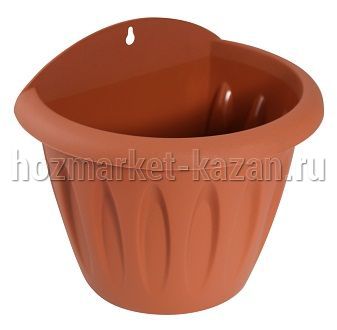 Горшок для цветов Martika «Фелиция» настенный, цвет: терракотовый