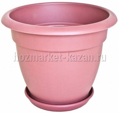 Горшок для цветов ДимПласт, цвет: терракотовый, 1 л