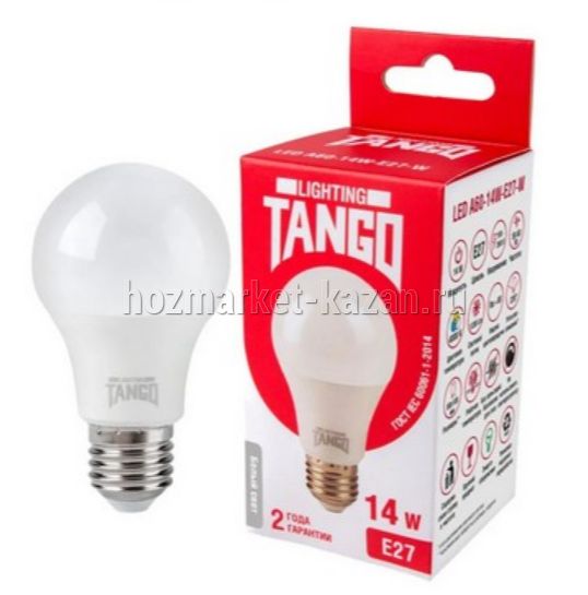 Лампа светодиодная 14W Е27 6500К TANGO