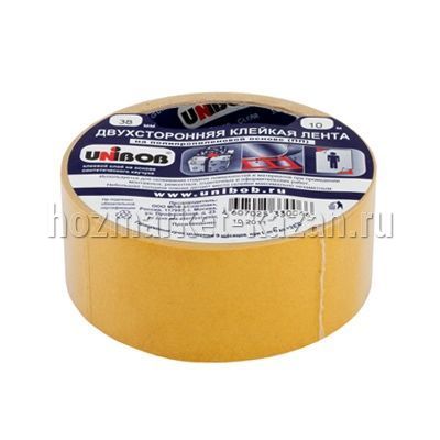 Лента двусторонняя «UNIBOB» 38мм*10м