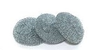 Мочалки для мытья посуды металлическая Alpak, 3 шт