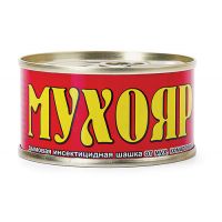 Дымовая инсектицидная шашка Мухояр от мух, комаров и ос, 100 г