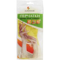 Перчатки латексные хозяйственные EuroHouse XD58-99