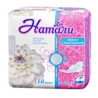 Прокладки Натали Эффект с крылышками, Сеточка, 10 шт, У-22