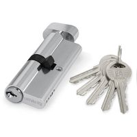 Цилиндровый механизм с вертушкой 100 ZM 60 мм (25+10+25) CP хром
