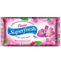 Салфетки влажные Superfresh, 15 шт, в ассортименте