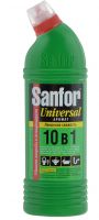 Средство для чистки и дезинфекции Sanfor «Universal», 10 в 1, лимонная свежесть, 750 мл