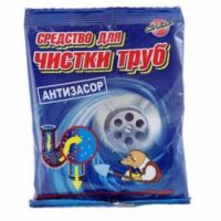 Средство д/удаления засоров Антизасор 90г.