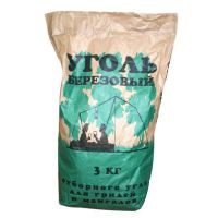 Уголь древесный Береза 3 кг