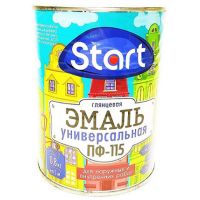 Эмаль ПФ-115 серая 0,8кг Start Saiver