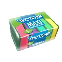 Губка для мытья посуды «Maxi» Чистюля, 5 шт
