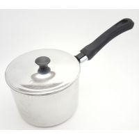 Алюминиевый ковш 0,8 л с крышкой