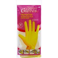 Перчатки хозяйственные латексные Glowes №2
