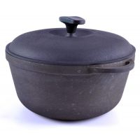 Кастрюля 8 л с крышкой чугун, Syton К3014
