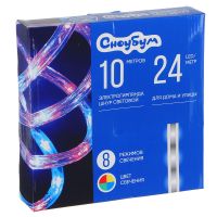 Гирлянда 10 м, 8 режимов, 240 LED, СНОУ БУМ 383-005 (Фото 1)