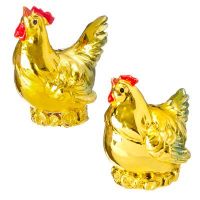 Фигурка в виде золотой курочки