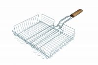 Решетка - гриль универсальная, двойная 410 х 340 х 55 мм хром + Веер KAMtools 028071