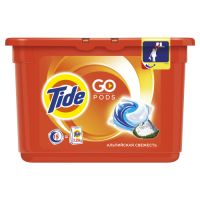Гель для стирки в капсулах Tide «Альпийская свежесть», 15 шт по 24,8 г