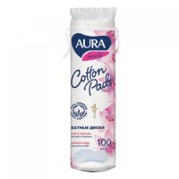Ватные диски Aura, 100 шт