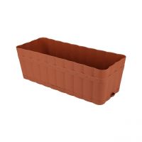 Ящик балконный «Изюминка» 6 л, цвет: коричневый