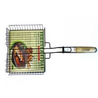 Решетка - гриль универсальная, двойная 410 х 340 х 55 мм хром KAMtools 028070