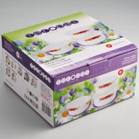 Набор из 3 салатников с крышками 1013K/46-SK «Алые розы» (Фото 2)