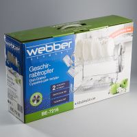 Сушилка для посуды 43х24х38,5 см двухуровневая WEBBER BE-7216 (Фото 1)