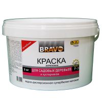 Краска акриловая для садовых деревьев и кустарников 3 кг, Bravo