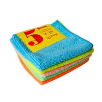 Салфетки из микрофибры 25 х 25 см 5 шт, Вояж М-101