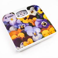 Весы напольные механические «Анютины глазки» max 130 кг, DELTA D-9405