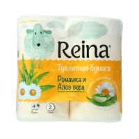 Туалетная бумага Reina 2-слойная, 4 шт