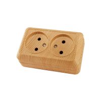 Розетка 2П открытой установки IP20 10A, 1801-0051 TDM сосна