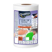 Салфетки вискозные в рулоне QUALITA OPTIMA, 150 шт